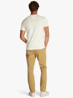Tommy Jeans miesten t-paita, TJM XSLIM JERSEY TEE Luonnonvalkoinen