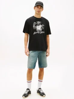 Tommy Jeans miesten t-paita TJM RLX Bear SS Tee, musta