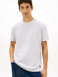 Tommy Jeans miesten t-paita TJM Reg Waffle SS Tee, harmaa