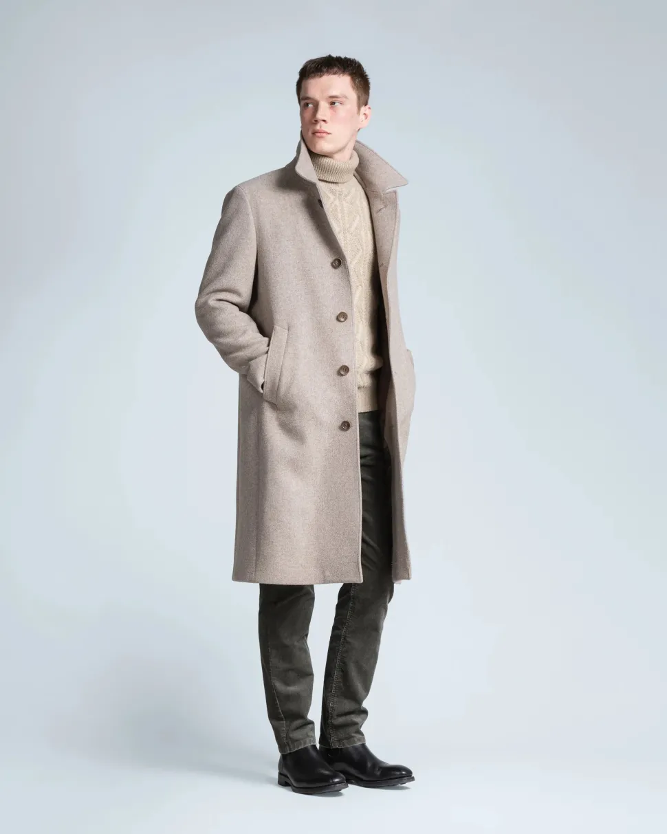 Turo miesten villakangastakki Toledo, beige