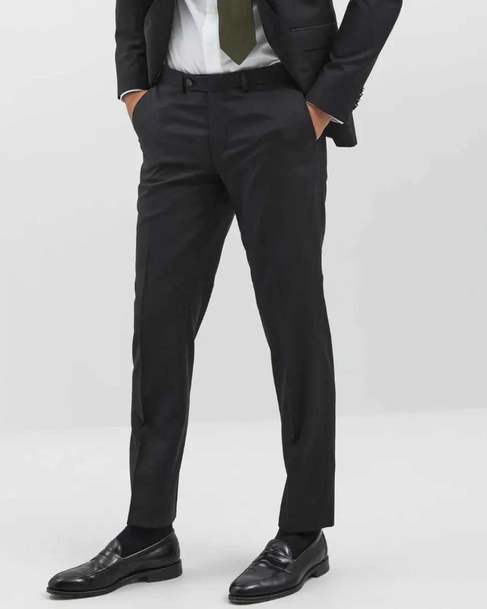 Turo Tailor Suorat Housut, Marzotto Musta
