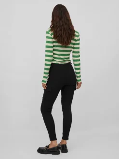 Vila housut, VICARGO RW 7/8 PANT Musta