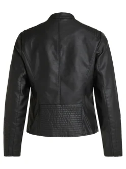 Vila keinonahkatakki, VIBLUE COATEDJACKET Musta