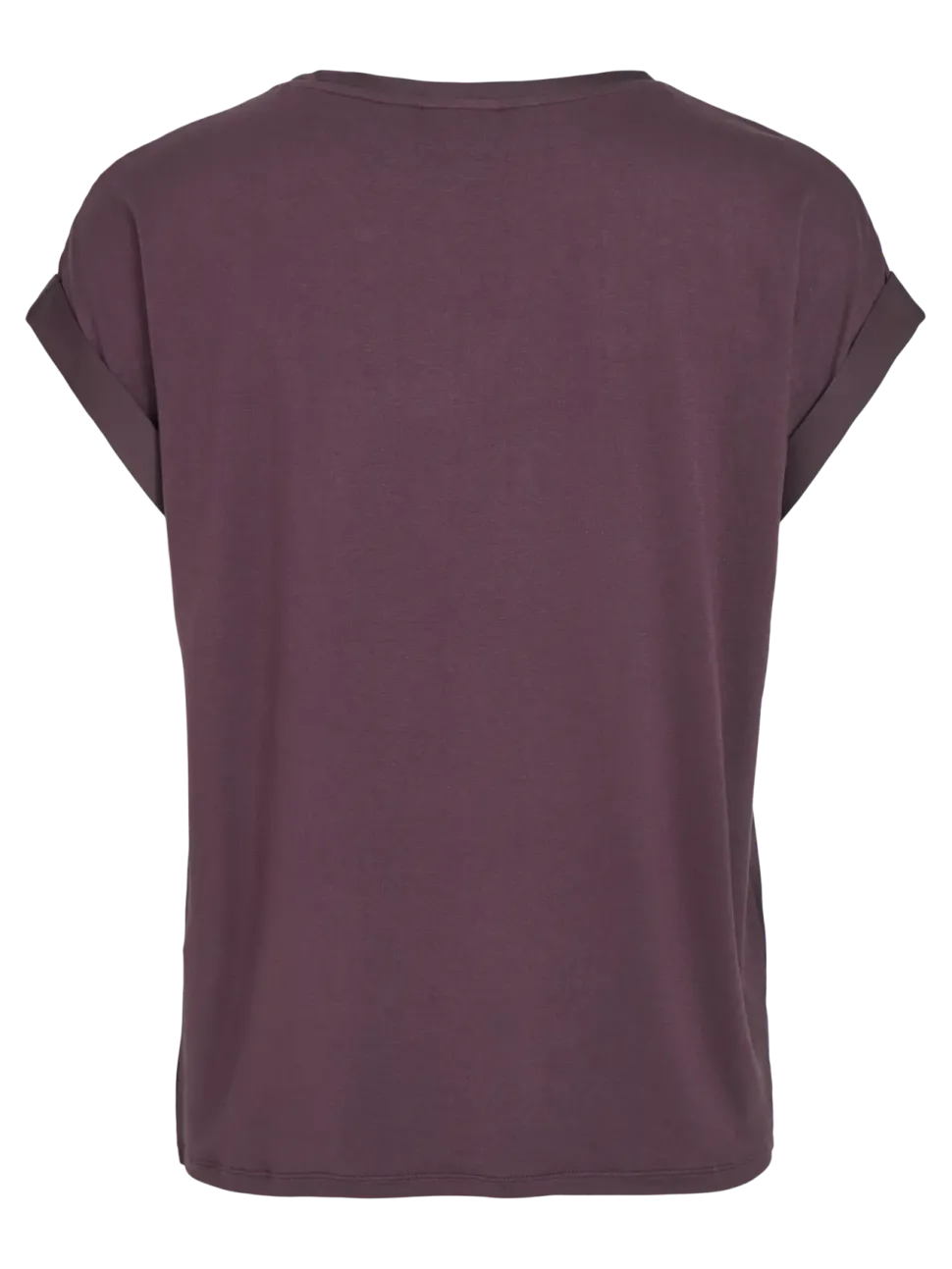 Vila lyhythihainen toppi, VIELLETTE S/S SATIN TOP Plum Perfect