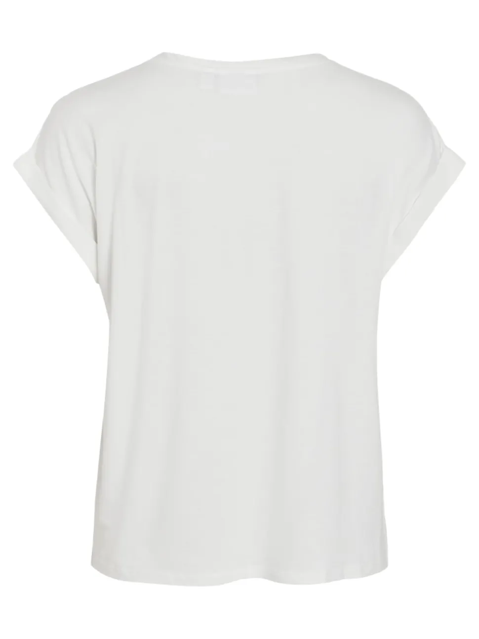 Vila lyhythihainen toppi, VIELLETTE S/S SATIN TOP Snow White