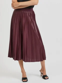 Vila, Naisten Hame, Vinitban Skirt Viininpunainen