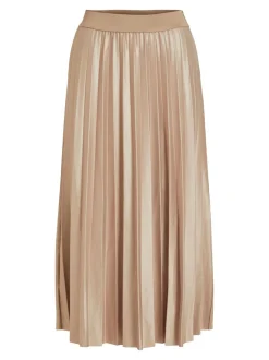 Vila, Naisten Hame, Vinitban Skirt Vaalea Beige