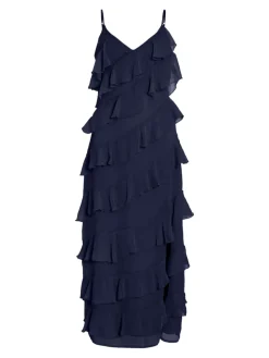Vila naisten mekko, VILUNA STRAP DRESS Navy Blazer
