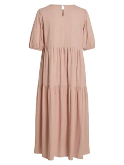 Vila naisten mekko, VISUMMER LIN 2/4 MIDI DRESS Pale Mauve