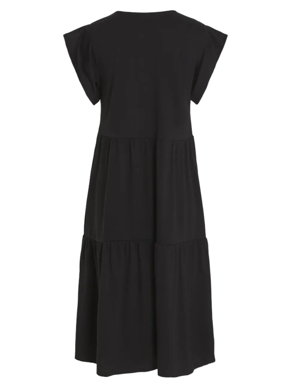Vila naisten mekko, VISUMMER S/S MIDI DRESS Black