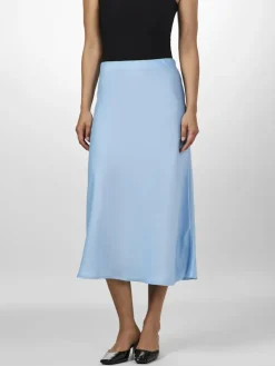 Y.A.S hame, YASPELLA HW MIDI SKIRT Vaaleansininen