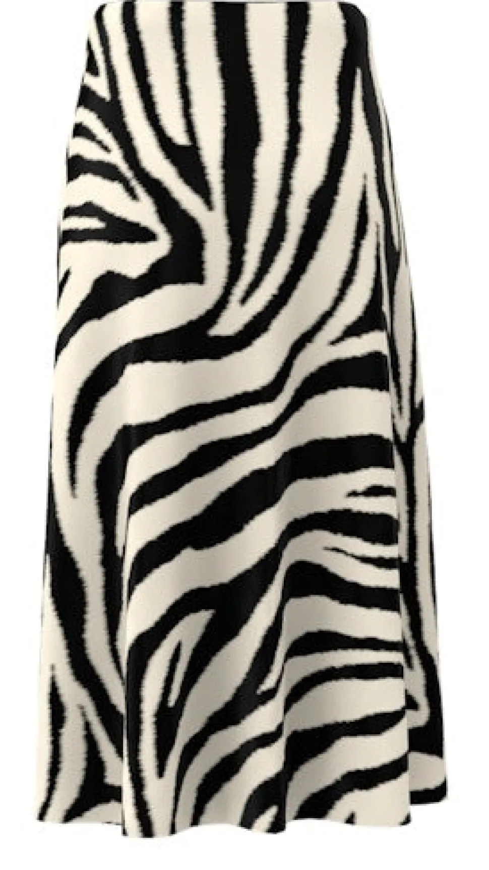 Y.A.S hame, YASPELLA HW MIDI SKIRT Valkopohjainen Kuosi