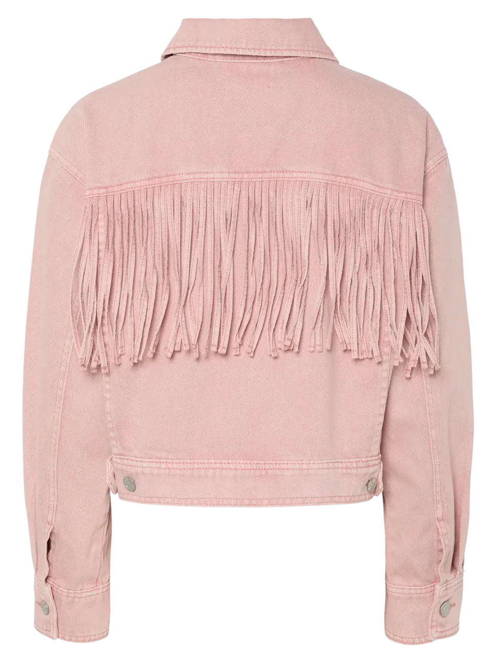 Y.A.S naisten farkkutakki, YASSUN LS CROP DENIM JACKET Vaaleanpunainen