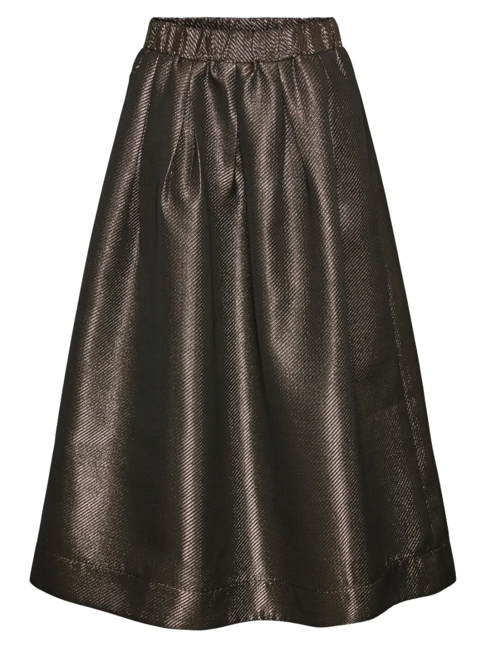 Y.A.S Naisten Hame, YASGOSH HW MIDI SKIRT Kullankeltainen
