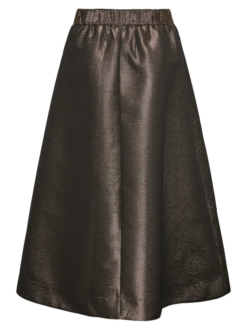 Y.A.S Naisten Hame, YASGOSH HW MIDI SKIRT Kullankeltainen