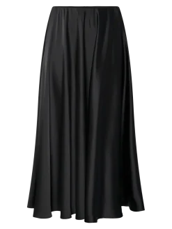 Y.A.S naisten hame, YASPELLA HW VOLUME ANKLE SKIRT Black