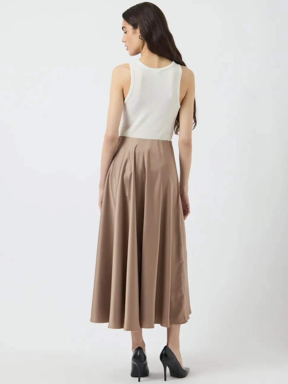 Y.A.S naisten hame, YASPELLA HW VOLUME ANKLE SKIRT Fungi