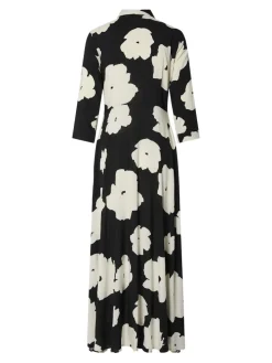 Y.A.S Naisten Maksimekko YASSAVANNA LONG SHIRT DRESS Black Mille