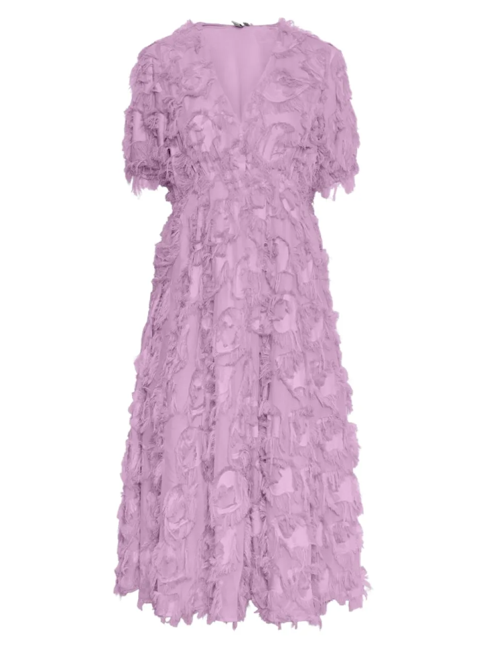 Y.A.S Naisten Mekko, K-YASPAZYLLA 2/4 MIDI DRESS Vaaleanpunainen