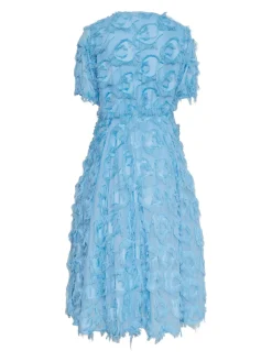 Y.A.S Naisten Mekko, K-YASPAZYLLA 2/4 MIDI DRESS Vaaleansininen