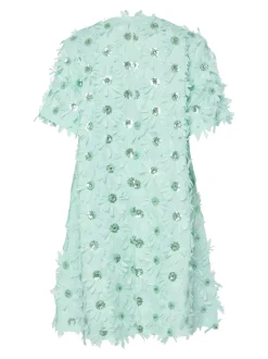 Y.A.S naisten mekko, YASABELONE SS V-NECK DRESS Vaaleanvihreä