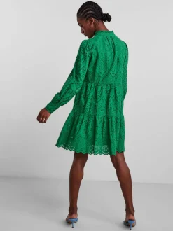 Y.A.S Naisten Mekko YASHOLI LS DRESS S Vihreä