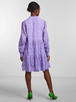 Y.A.S Naisten Mekko YASHOLI LS DRESS S Liila