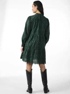 Y.A.S Naisten Mekko YASHOLI LS DRESS S Tummanvihreä