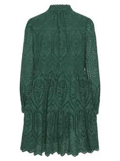 Y.A.S Naisten Mekko YASHOLI LS DRESS S Tummanvihreä