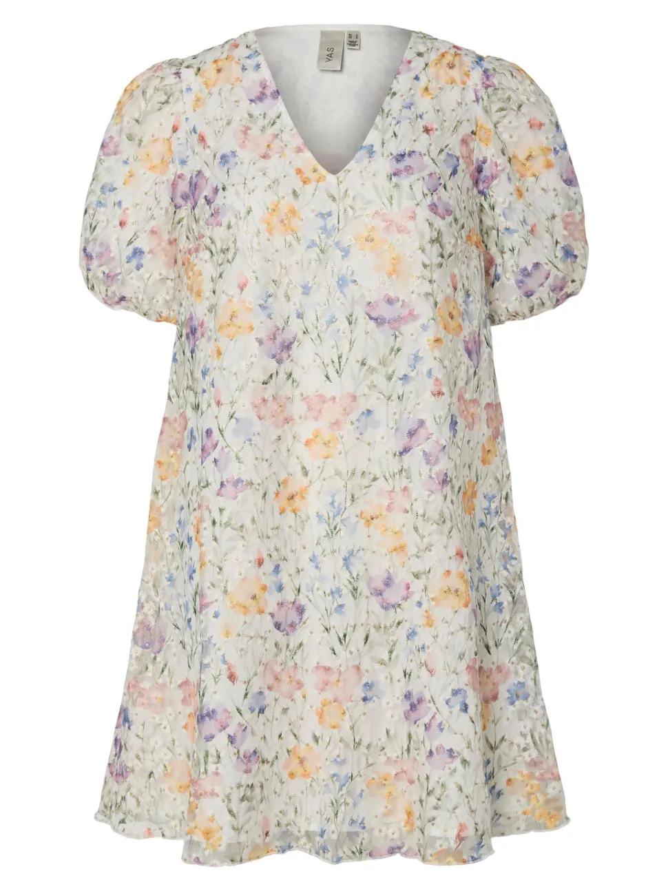 Y.A.S naisten mekko, YASLEANNA SS DRESS S. - SHOW Valkopohjainen Kuosi