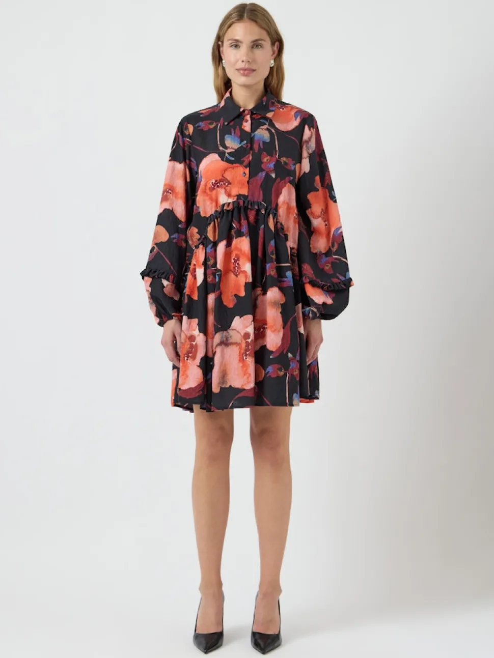 Y.A.S naisten mekko YASPILANA LS DRESS S, Black Pilana