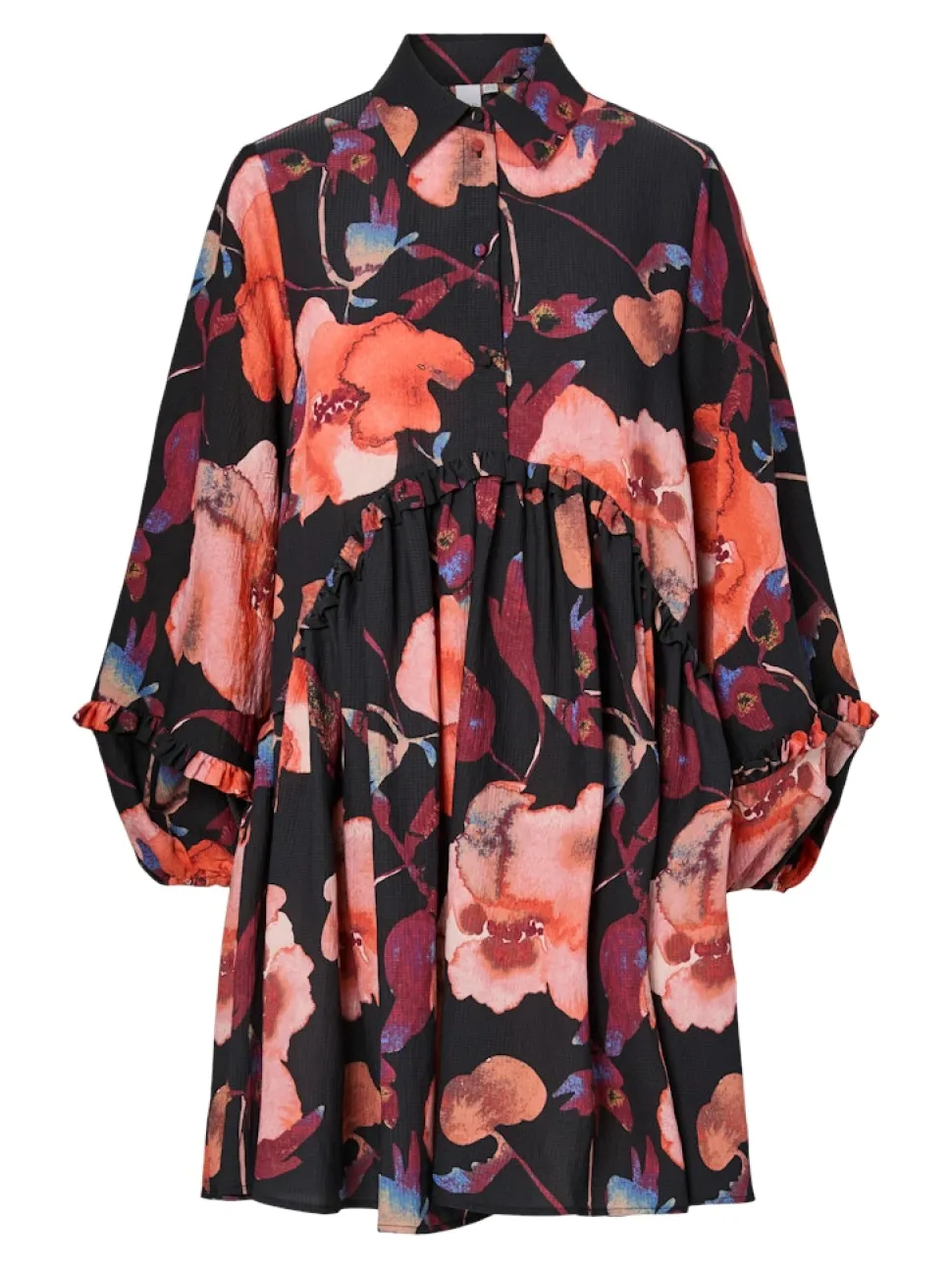 Y.A.S naisten mekko YASPILANA LS DRESS S, Black Pilana