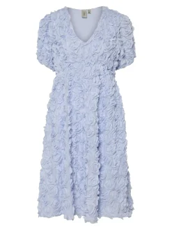 Y.A.S naisten mekko, YASROSIVA 2/4 MIDI DRESS S Vaaleansininen