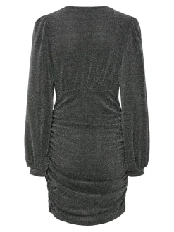 Y.A.S Naisten Mekko, YASTIKKA LS GLITTER DRESS NOOS Hopeanharmaa