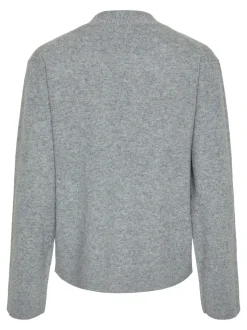 Y.A.S Naisten Neuletakki, YASEMILIE LS CARDIGAN KNIT S. NOOS Grafiitti