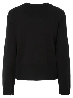 Y.A.S naisten neuletakki, YASPIMI LS KNIT CARDIGAN Black