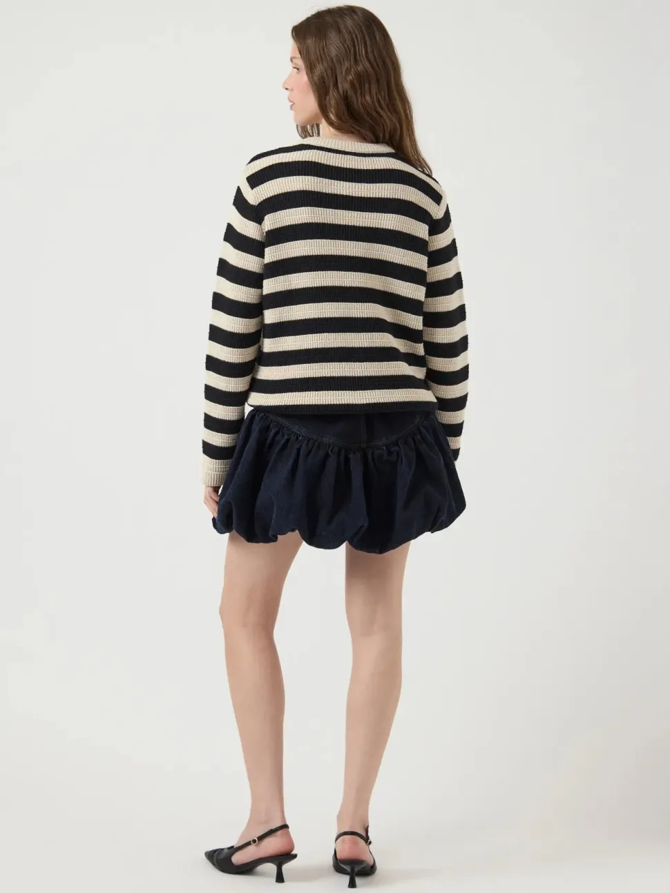 Y.A.S Naisten Neuletakki, Yassironi LS Knit Cardigan Birch