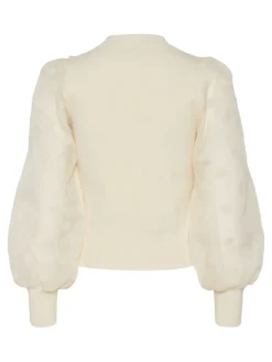 Y.A.S naisten pusero K-YASDOTME LS KNIT PULLOVER S. NOOS, Birch