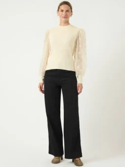 Y.A.S naisten pusero K-YASDOTME LS KNIT PULLOVER S. NOOS, Birch