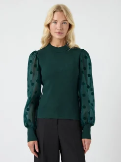 Y.A.S naisten pusero, YASDOTME LS KNIT PULLOVER Ponderosa Pine