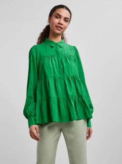 Y.A.S Naisten Pusero YASPALA LS SHIRT S.NOOS Vihreä
