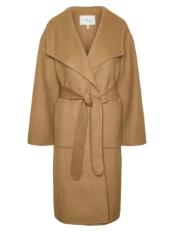 Y.A.S naisten syystakki, YASULDAN NEW HANDMADE LONG COAT Kameli