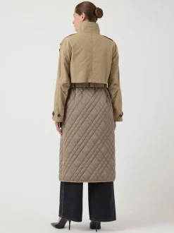 Y.A.S naisten takki, YASPRIXO LS COAT Sepia Tint