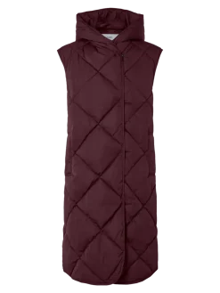 Y.A.S naisten toppaliivi, YASSELURA PADDED VEST Viininpunainen