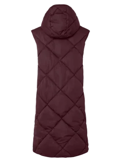 Y.A.S naisten toppaliivi, YASSELURA PADDED VEST Viininpunainen